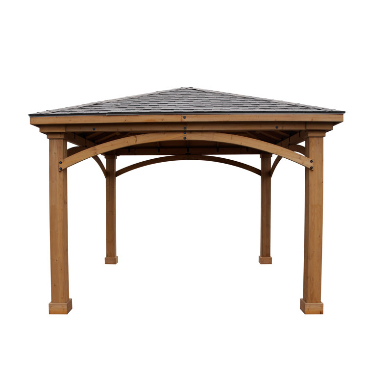 Handy Home Brezina 12 Ft. W x 12 Ft. D Solid Wood Patio Gazebo